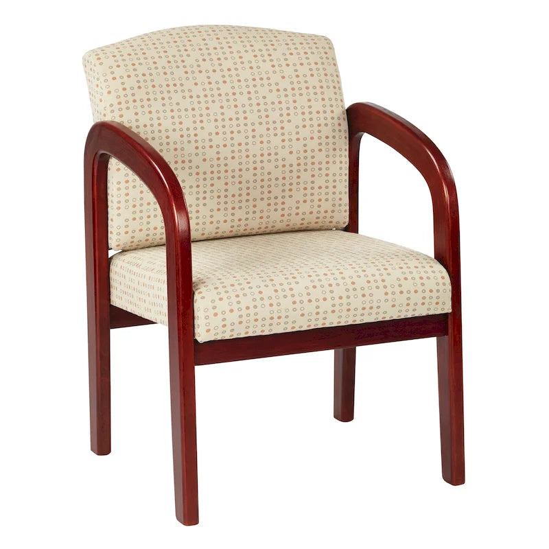 Office Star Cherry Finish Wood Visitor Chair