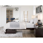 Lit plateforme avec tiroir de pied de lit et station de recharge – Blanc / Noyer / Gris / Espresso, De simple à grand (Queen), 1 à 2 couchages