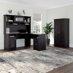 Armoire de rangement haute à 2 portes avec étagères réglables – Chêne expresso / Chêne lin blanc / Gris moderne / Pin recyclé