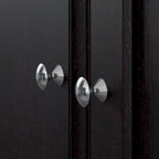 Armoire de rangement haute à 2 portes avec étagères réglables – Chêne expresso / Chêne lin blanc / Gris moderne / Pin recyclé