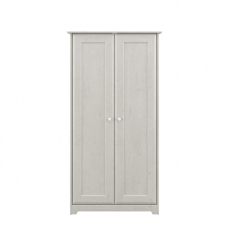 Armoire de rangement haute à 2 portes avec étagères réglables – Chêne expresso / Chêne lin blanc / Gris moderne / Pin recyclé
