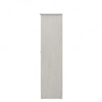 Armoire de rangement haute à 2 portes avec étagères réglables – Chêne expresso / Chêne lin blanc / Gris moderne / Pin recyclé
