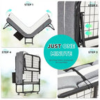Lit d'appoint pliant avec matelas à mémoire de forme – Lit simple / Lit simple XL, Pliant, 1 couchage