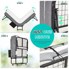 Lit d'appoint pliant avec matelas à mémoire de forme – Lit simple / Lit simple XL, Pliant, 1 couchage