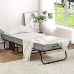 Lit d'appoint pliant avec matelas à mémoire de forme – Lit simple / Lit simple XL, Pliant, 1 couchage