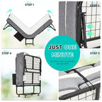 Lit d'appoint pliant avec matelas à mémoire de forme – Lit simple / Lit simple XL, Pliant, 1 couchage