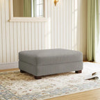 Pouf géant en velours côtelé – Orange / Vert / Beige / Gris, Carré, 2 places