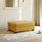 Pouf géant en velours côtelé – Orange / Vert / Beige / Gris, Carré, 2 places