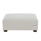 Pouf géant en velours côtelé – Orange / Vert / Beige / Gris, Carré, 2 places