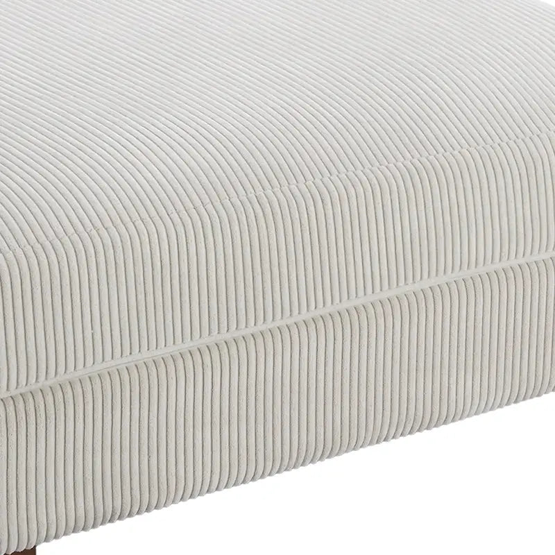 Pouf géant en velours côtelé – Orange / Vert / Beige / Gris, Carré, 2 places