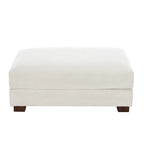 Pouf géant en velours côtelé – Orange / Vert / Beige / Gris, Carré, 2 places