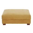Pouf géant en velours côtelé – Orange / Vert / Beige / Gris, Carré, 2 places