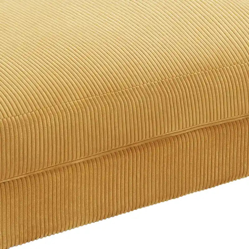 Pouf géant en velours côtelé – Orange / Vert / Beige / Gris, Carré, 2 places