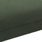 Pouf géant en velours côtelé – Orange / Vert / Beige / Gris, Carré, 2 places